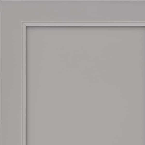 KraftMaid Bingham 7 5/16 in. W x 3/4 in. D x 7 5/16 in. H Quarter Cabinet Door Sample in Pebble Grey