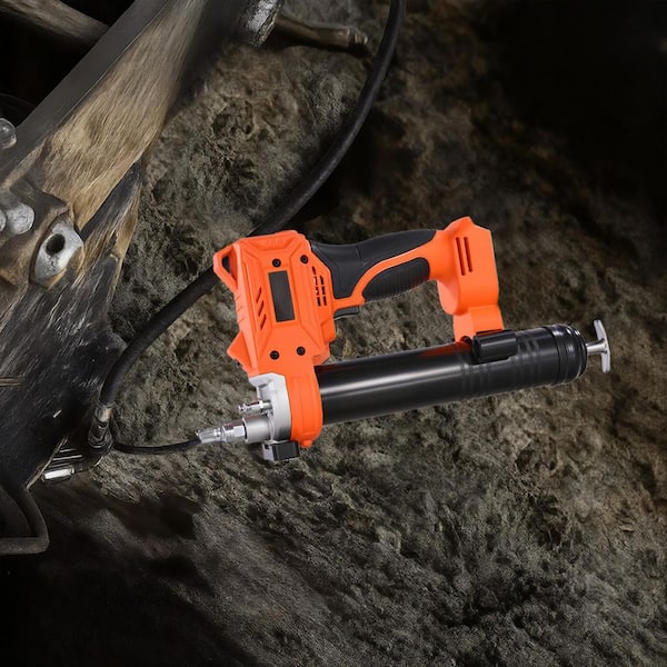 Cordless Grease Gun, 8000 PSI Max Pressure, Battery Operated Grease Gun w/ LED Light and 35.4 in. Long Hose (Tool Only)