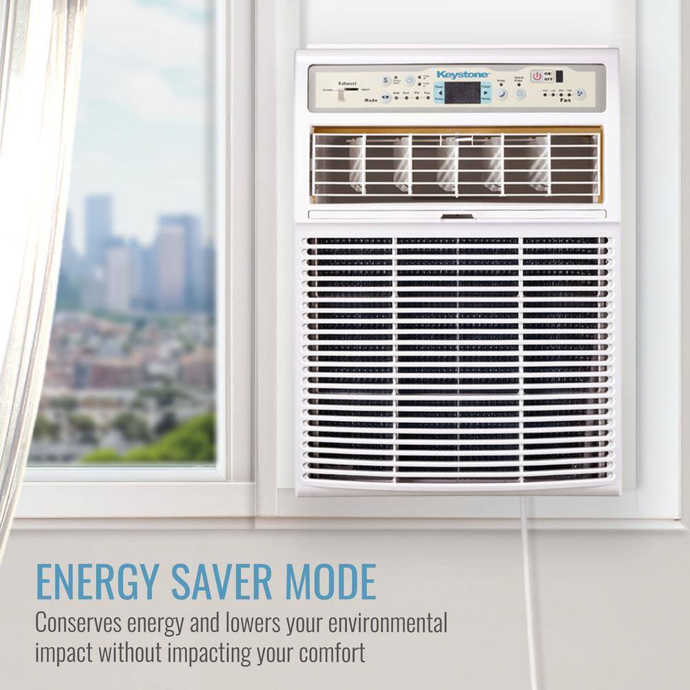 Keystone 8000 BTU White Energy Star Window Air Conditioner with Remote