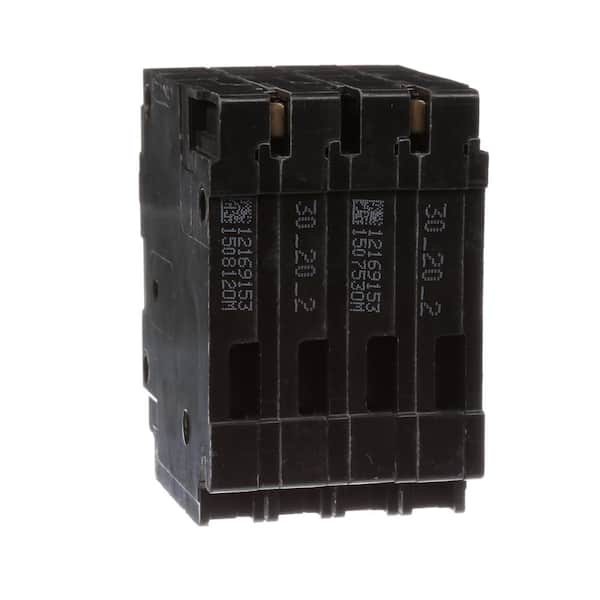 Siemens Quadplex Two Double Pole 30 Amp Outside Two Double Pole 20 Amp Inside Circuit Breaker