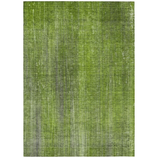 Addison Rugs Chantille ACN552 Green 2 ft. 6 in. x 3 ft. 10 in. Machine Washable Indoor/Outdoor Geometric Area Rug