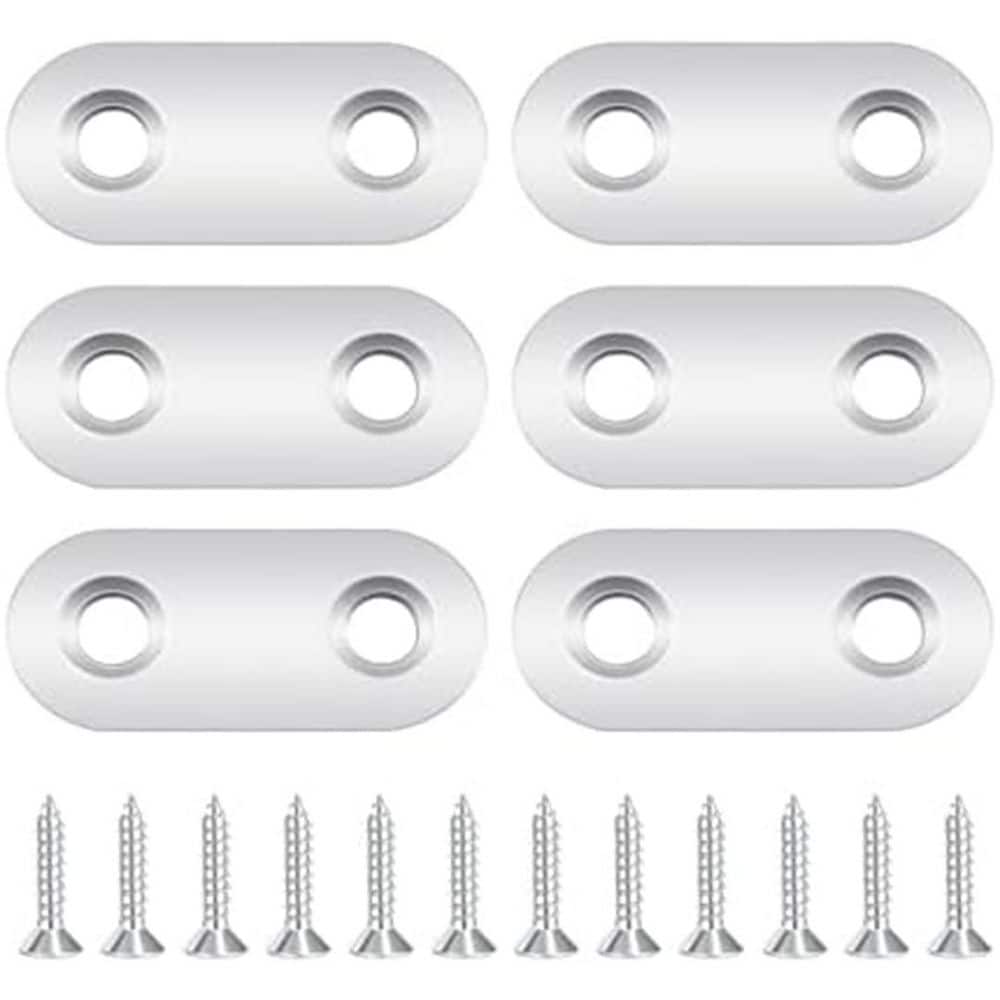 1.42 x 0.63 in Stainless Steel Flat Fixing Brackets with Screws for Furniture Joints Repair and DIY Projects 6 Pack price history on PriceWatchPro