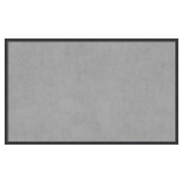 Amanti Art Stylish Black Narrow 41 in. x 25 in Framed Magnetic Board