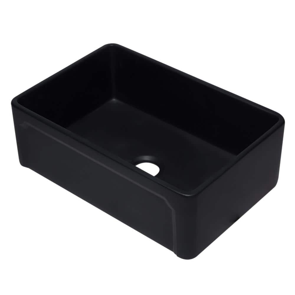 AB3020SB-BM Farmhouse Fireclay 29.75 in. Single Bowl Kitchen Sink in Black Matte price history on PriceWatchPro