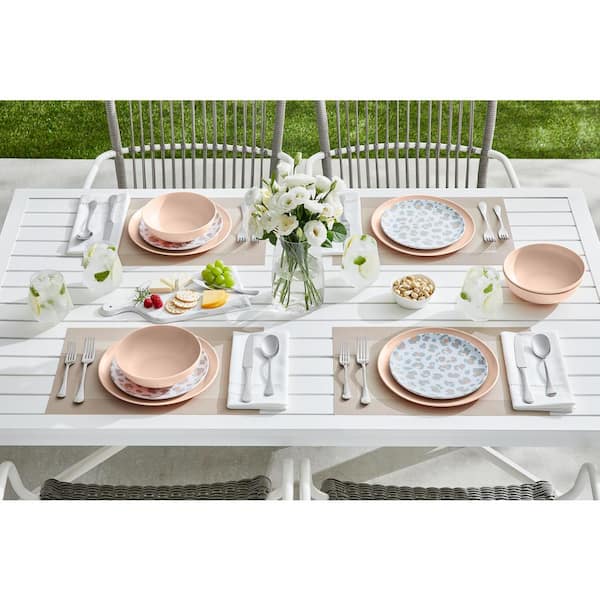 Taryn Melamine Accent Plates in Aged Clay Cheetah (Set of 6)