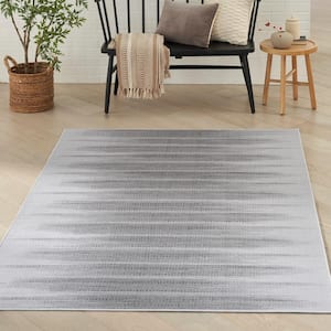 Vintage Home Grey 4 ft. x 6 ft. Abstract Contemporary Area Rug