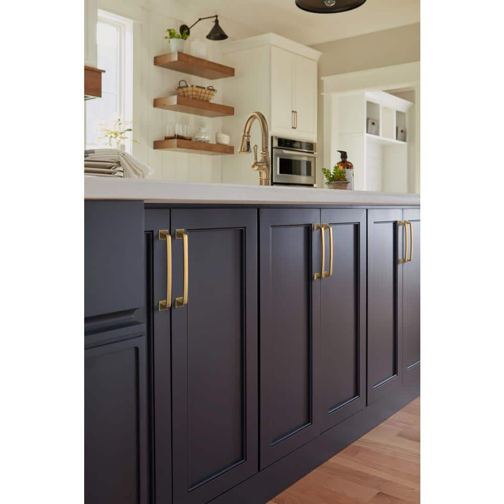 Champagne Bronze Traditional Cabinet Drawer Pull with Mounting Hardware