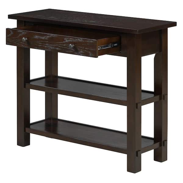 Unbranded 36 in. W x 14 in. D x 30.5 in. H Brown Linen Cabinet