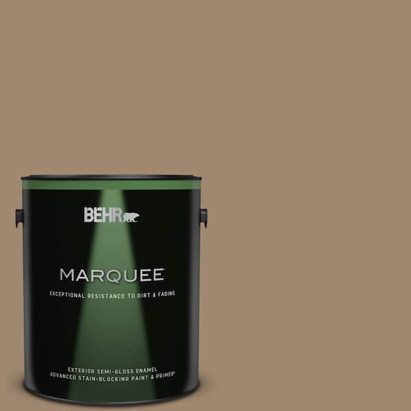 BEHR MARQUEE 1 gal. #700D-5 Toffee Crunch Semi-Gloss Enamel Exterior Paint & Primer