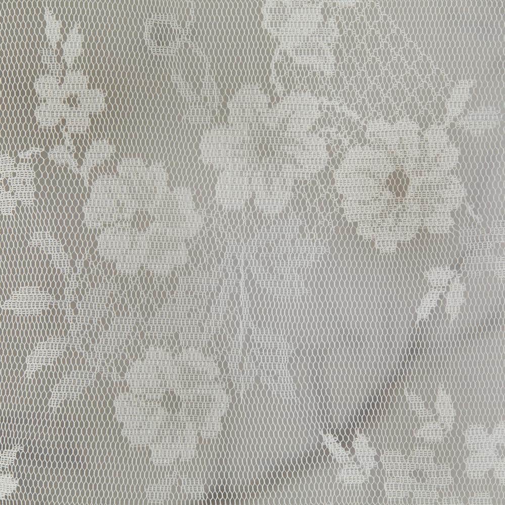 Ivory Lace Sheer Rod Pocket Window Panel 56" x 63"