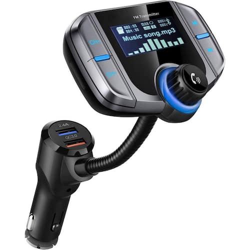 Bluetooth FM Transmitter Wireless Radio Adapter Hands Free Car Kit