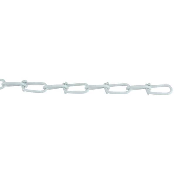 Everbilt #2 x 1 ft. Steel Tenso Chain, White