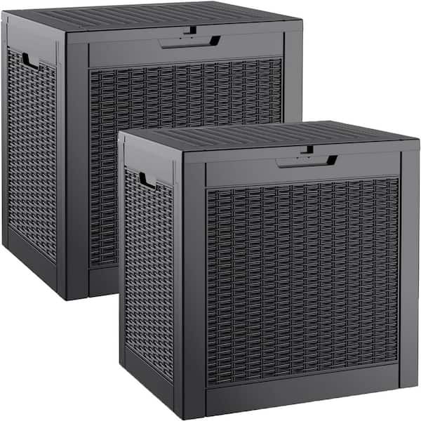 23.1in.W x 18.1in.D x 21.9in.H,35 Gallon Storage Box, Resin Deck