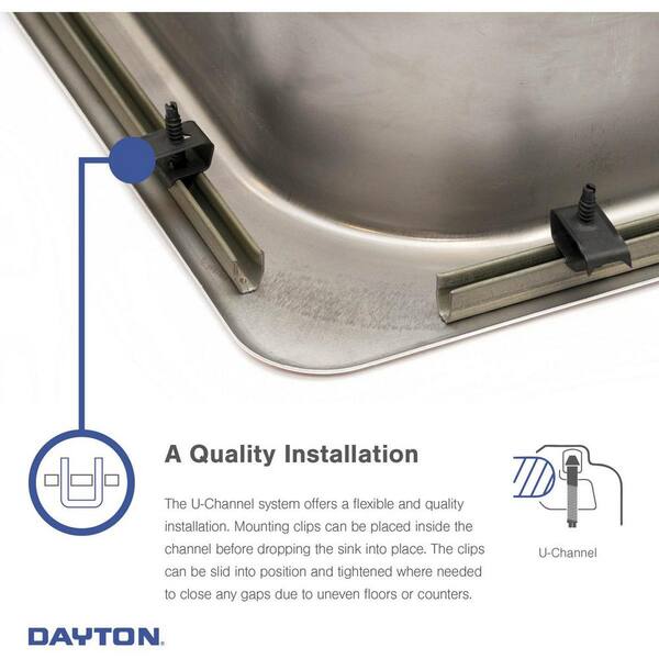 22 Gauge Stainless Steel 17 X 19 X 6.1875 Single Bowl Top Mount Bar/Prep Sink Elkay D117190 22 Gauge Stainless Steel 17 X 19 X 6.1875 Single Bowl Top Mount Bar/Prep Sink Elkay D117190