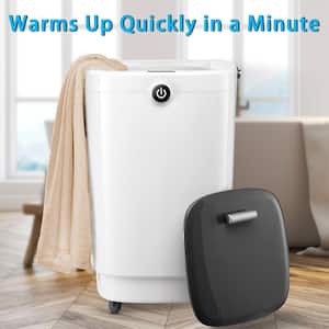 Towel Warmers for Bathroom Bucket，Luxury Large Spa Towel Hot Warmer Bucket Style-Hot Towels in 10 Minutes-Gray