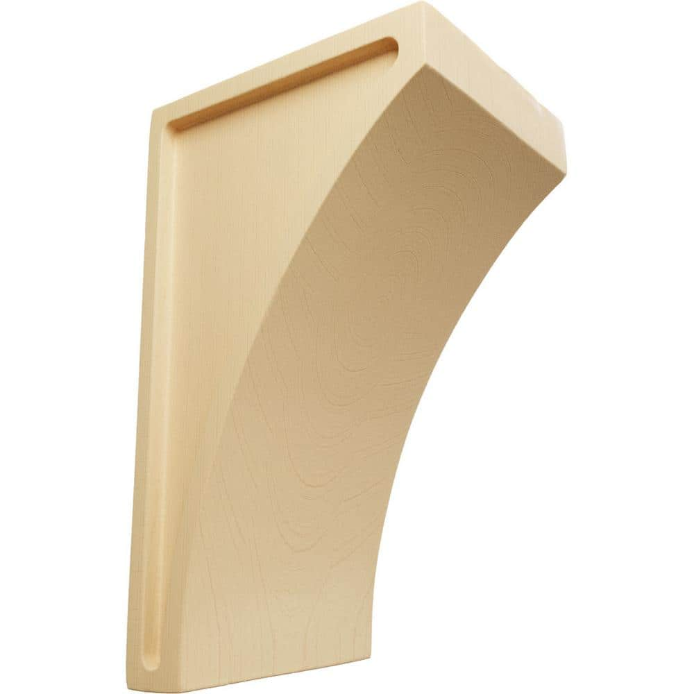 Ekena Millwork 3 in. x 6 in. x 3-1/2 in. Maple Small Lawson Wood Corbel