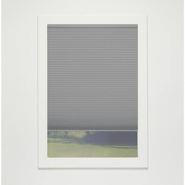 Perfect Lift Window Treatment Anchor Gray Cordless Blackout Eco Polyester Cellular Shades - 42.5 in. W x 42 in. L