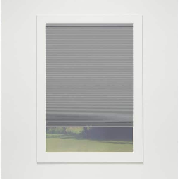 Perfect Lift Window Treatment Anchor Gray Cordless Blackout Eco Polyester Cellular Shades - 59 in. W x 72 in. L