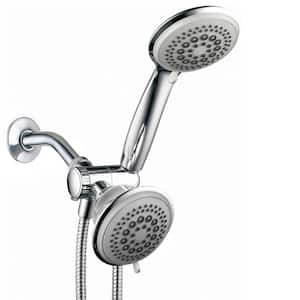 36-spray 4 in. Dual Shower Head and Handheld Shower Head in chrome