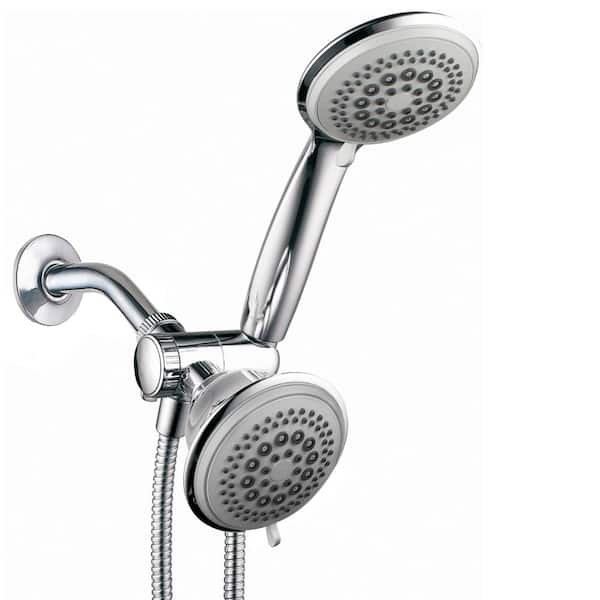 Dream Spa 36 Spray 4 In Dual Shower Head And Handheld Shower Head In Chrome 21635 The Home Depot
