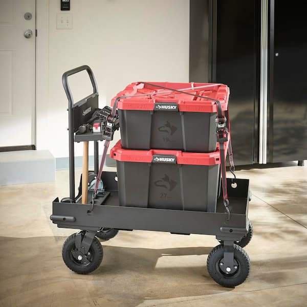 Husky - 38 in. W All-Terrain Folding Tool Cart