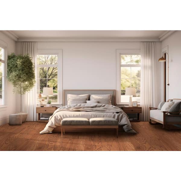 Bradford 3 Sunset Red Oak 3/8 in. T X 3.25 in. W Tongue and Groove Engineered Hardwood Flooring (23.76 sq.ft./case)