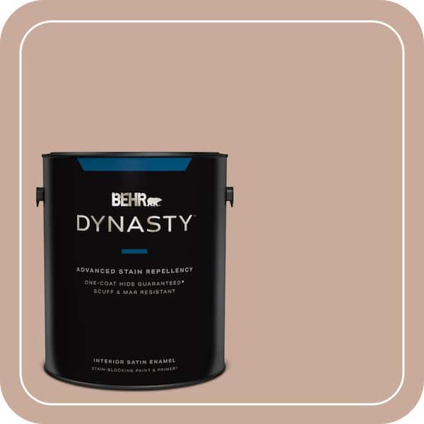 BEHR DYNASTY 1 gal. #ICC-97 Powdered Allspice Satin Enamel Interior Stain-Blocking Paint & Primer