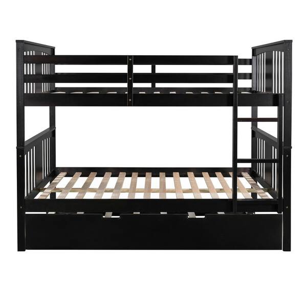 Solid Wood Kids Bunk Bed Frame, Twin Xl Trundle Bed Ikea