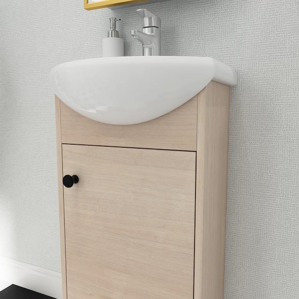 Staykiwi 18 in. W x 15 in. D x 35 in. H Single Sink Freestanding