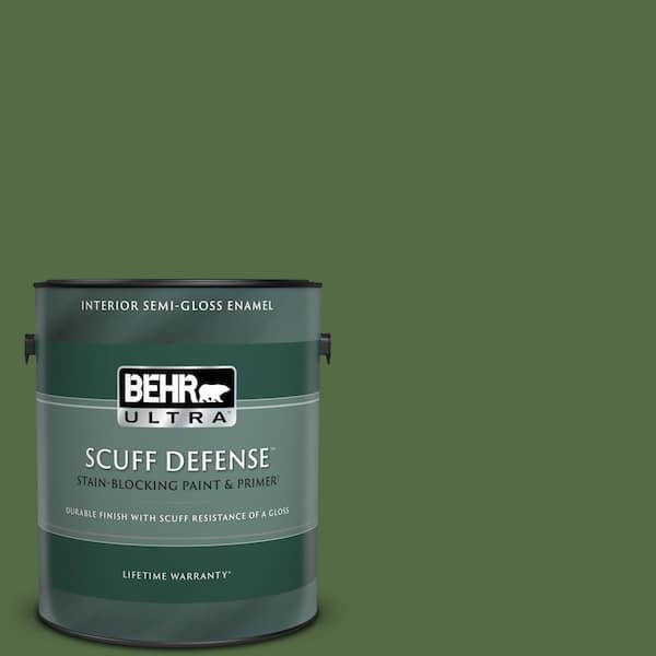BEHR ULTRA 1 gal. #430D-7 Pacific Pine Extra Durable Semi-Gloss Enamel Interior Paint & Primer