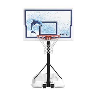 Basketball 44 in. Impact Poolside Portable in White and Blue