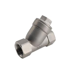 1 in. 316 Stainless Steel 800 PSI Full Port Y-Check Valve