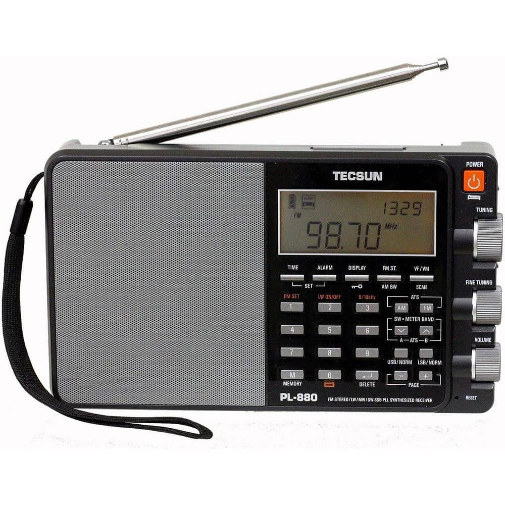 Portable Digital PLL Dual Conversion AM/FM Longwave and Shortwave Radio with Single Side Band Reception Battery Included