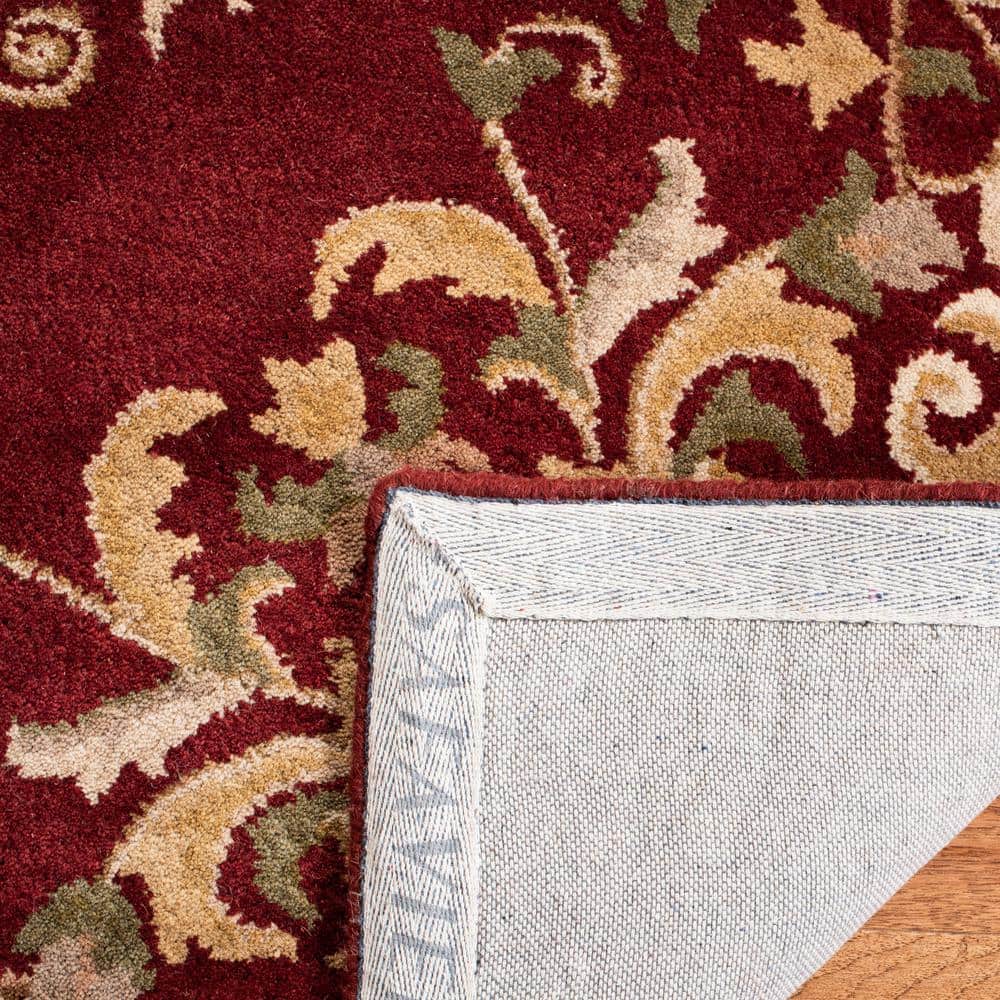 Handmade Red Wool 6' Round Tufted Area Rug