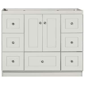 Shaker 42 in. W x 21 in. D x 34.5 in. H Bath Vanity Cabinet without Top in Dewy Morning