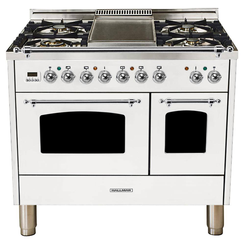 hallman double oven range