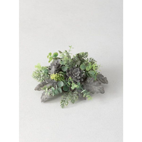 SULLIVANS 5" Artificial Green Succulent Orb