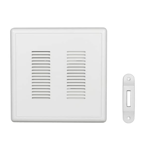 NICOR PrimeChime Plus 2 Video Compatible Wired Door Bell Chime Kit with White Decorative Button