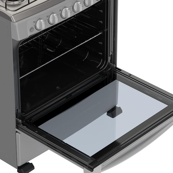 30 in. 5.1 cu. ft. 6 Burner Freestanding Gas Range in Stainless Steel
