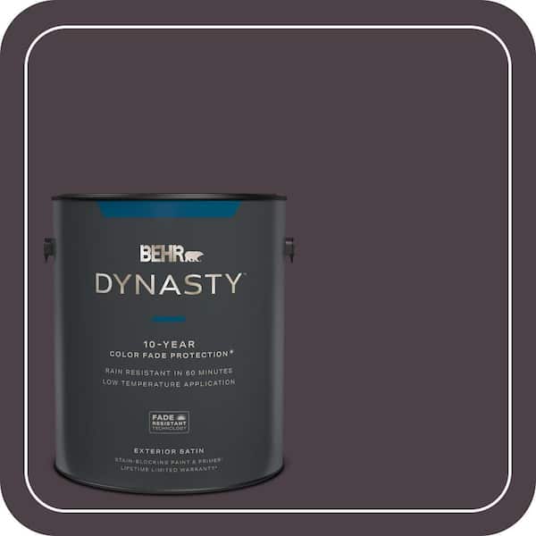 BEHR DYNASTY 1 gal. #BXC-09 Dark Burgundy Wine Satin Enamel Exterior Stain-Blocking Paint & Primer