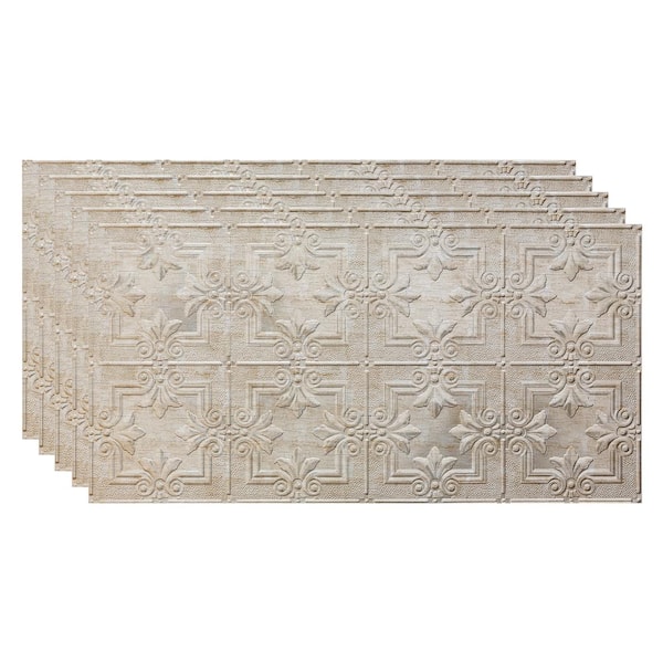 Regalia 2 ft. x 4 ft. Vintage Metal Glue Up Vinyl Ceiling Tile (40 sq. ft.)