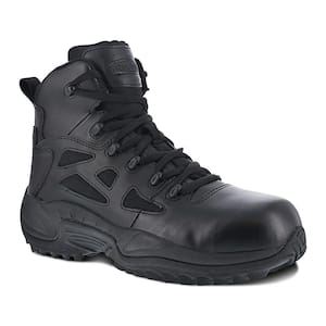 Men's Rapid Response RB RB8674 6 in. Stealth Boot - Composite Toe - Black Size 10.5(M) with Side Zipper