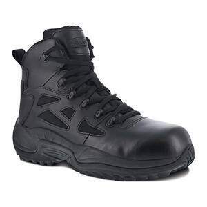 Men's Rapid Response RB 6 inch Stealth Boot - Composite Toe - Black Size 12(W) with Side Zipper