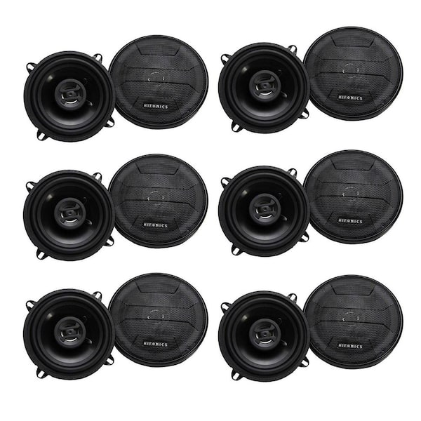 HIFONICS Zeus 200 Watt 5.25 in. 2 Way 4 Ohm Car Audio Coaxial Speakers (6-Pack)