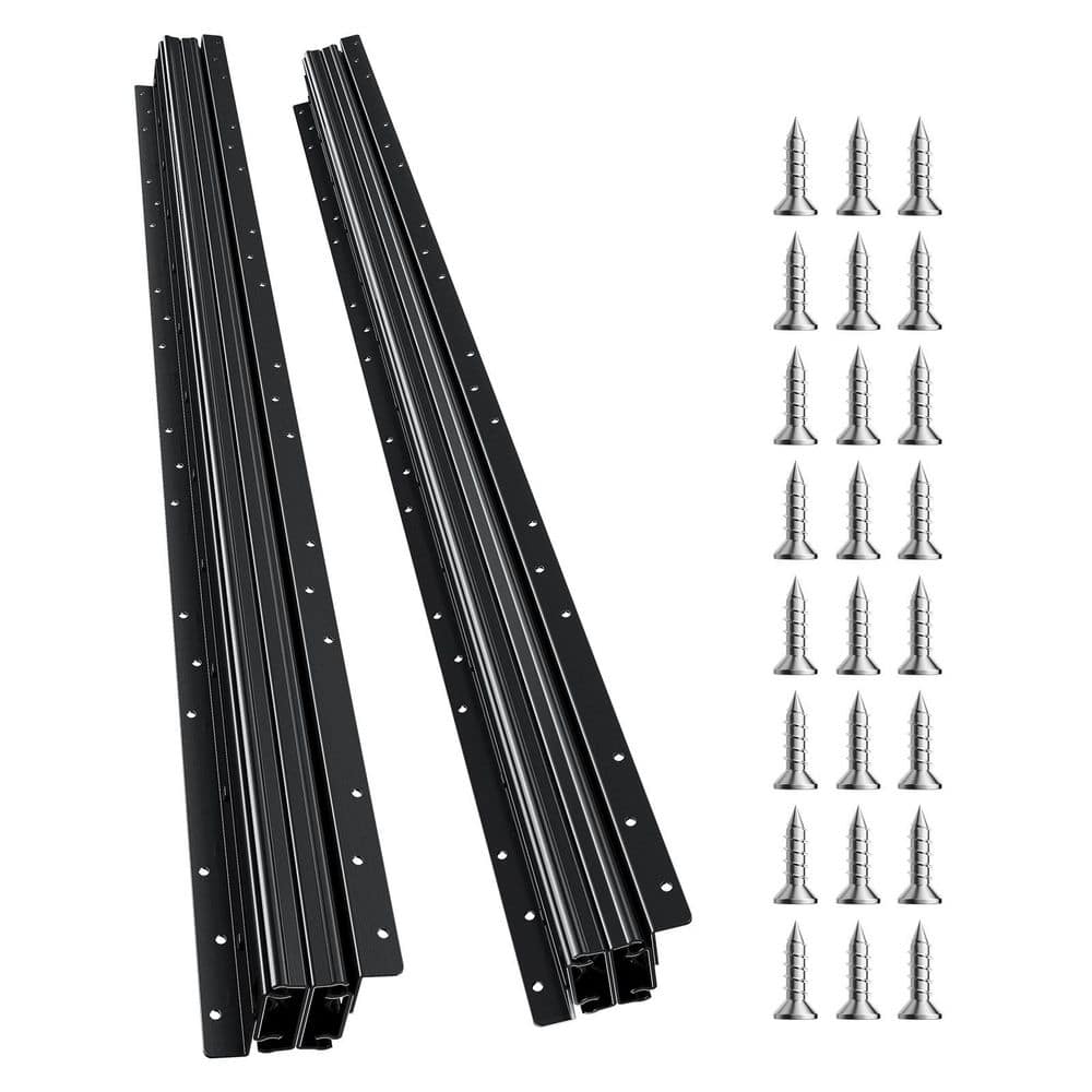 Undermount Drawer Slides, 40 in., Full Extension Under Stair Cabinet Rails, 260 lbs. Load Capacity Heavy Duty, Black price history on PriceWatchPro