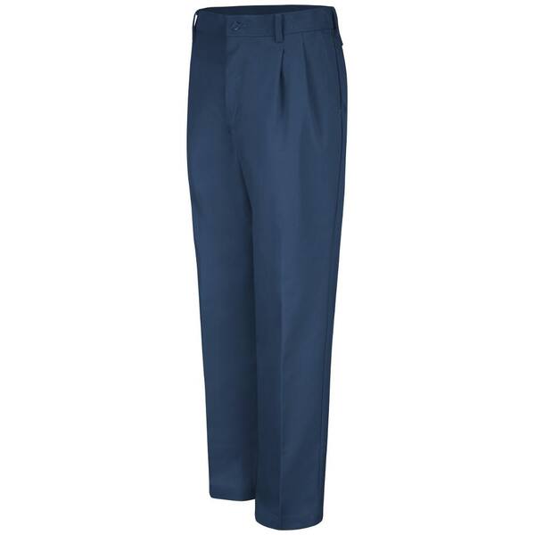 Navy Pleated Work Pant 