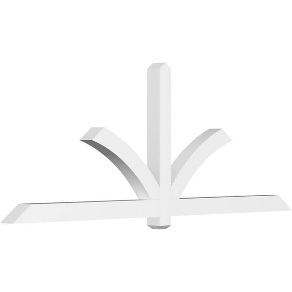 Ekena Millwork Redmond 96 in. W x 36 in. H x 4 in. D Signature Polyurethane Bracket