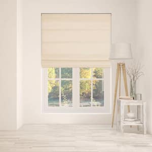Chicology Cut-to-Size Daily White Cordless Light Filtering Privacy  Polyester Roman Shade 39.5 in. W x 48 in. L RMDW-IM-39.5X48 - The Home Depot