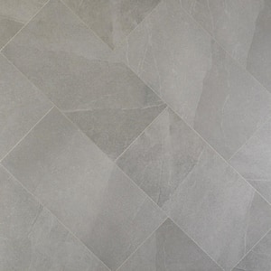 Copley Grigio 12 in. x 24 in. x 10mm Matte Stone Look Porcelain Floor and Wall Tile (6-piece / 11.62 sq. ft. / case)