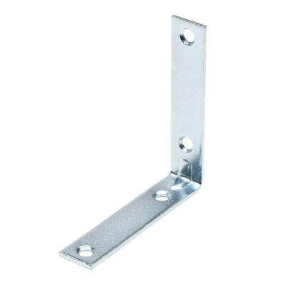 Everbilt 4 in. Galvanized Corner Brace (4-Pack) 15270